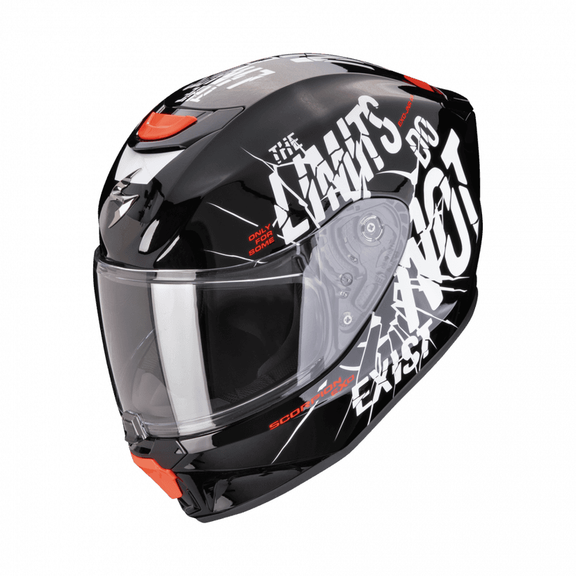 Dětská moto přilba SCORPION EXO-JNR AIR BOUM černo/bílá